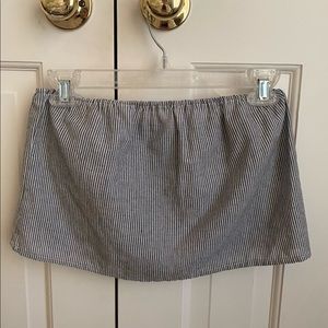 Brandy Melville Strapless Striped Crop Top